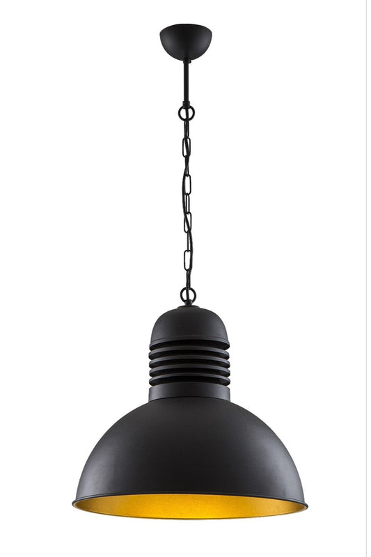 INDUSTRIAL LIGHTING, Pendant Light, Vintage Pendant Light, Hanging Loft Lamp, Hanging Home Lighting, Retro, Ceiling Pendant Light, Black