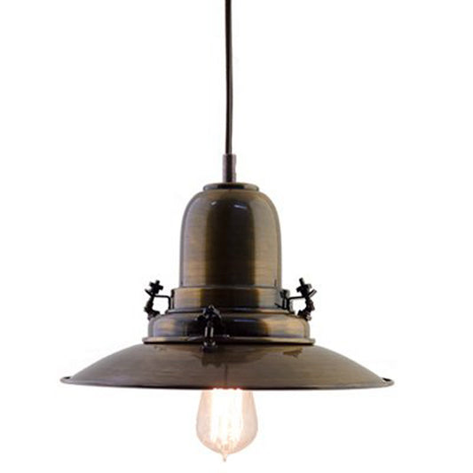 RUSTIC PENDANT, INDUSTRIAL Light, Factory Light, Pendant Light, Vintage Light, Hanging Loft Lamp, Copper Light, Vintage Yellow, Vintage Lamp