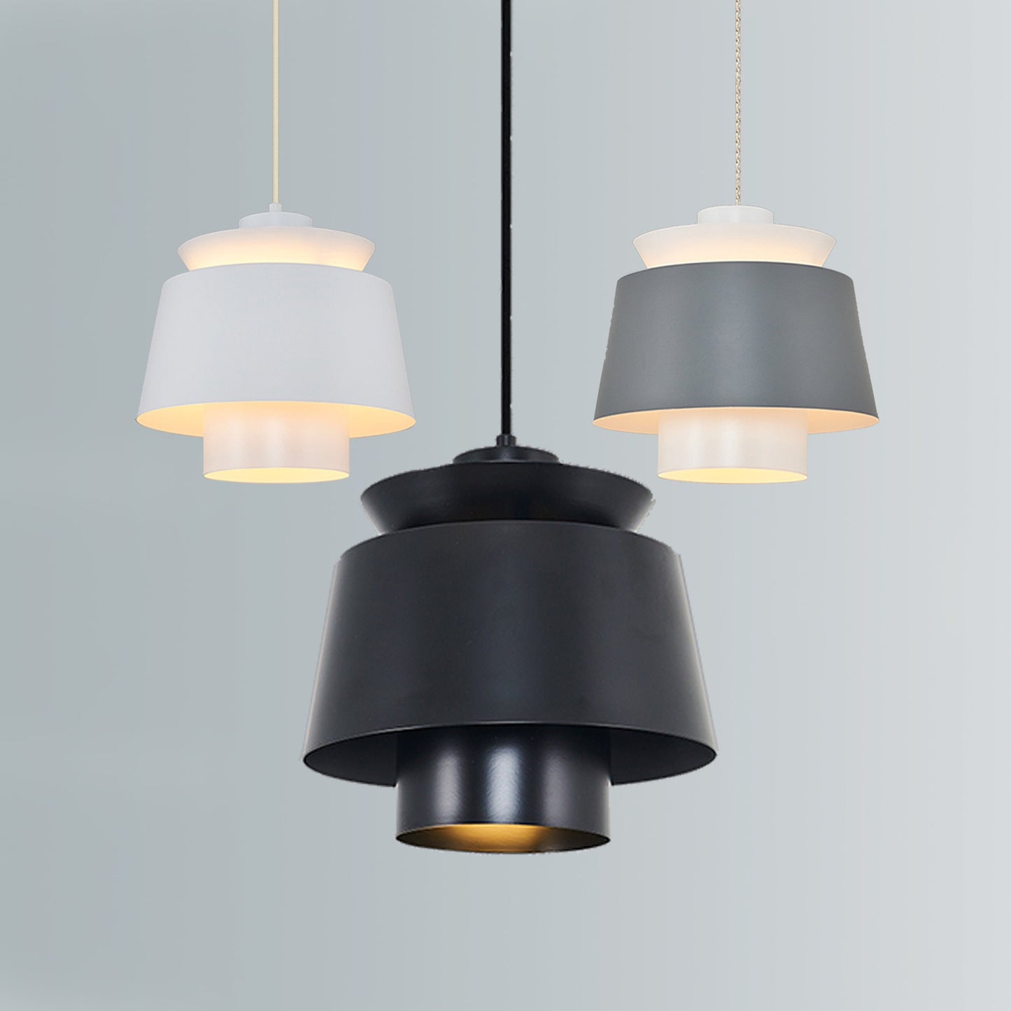 MODERN LIGHTING, Ceiling Lamp, White Fixtures, Black F��xture, Modern Lamp, Gray Light, Modern ceiling, Chandelier Light, Modern Ceiling Lamp