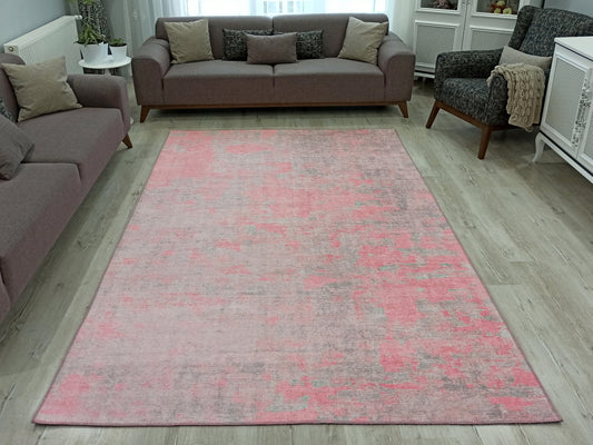 ROSSA | Abstract Rug, Pink, Shabby Chic, Modern Art, Home Decor, White, Gray, Interior Design, Area Rug & Runner Rug, Luxury look for less