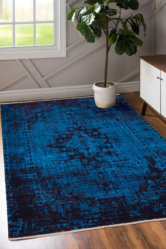 TALVA | Persian rug pattern, Dark Teal, Faded, Luxurious, Vintage looks, Oriental, Home decor, Hand-knotted texture, Distressed, Beach home