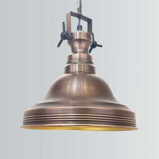 RETRO EXCLUSIVE LIGHT, Vintage Copper Industrial Lighting, Pendant Light, Loft Lamp, Hanging Lighting, Retro, Ceiling Pendant Light, Copper