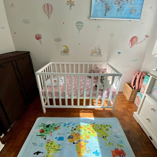 WORLD Runner | Kids Room Map Rug, Soft Play mat, Play rug, Nursery rug, Activity, Explorer, Learning Earth, Boys, Girls, Children, Toddler